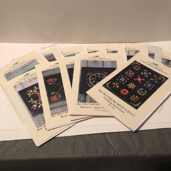 Twelve LAKE VIEW PRIMATIVES quilt patterns. All intact and ready for you to use - Picture 1 of 14